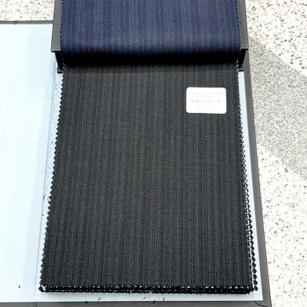 56455-87 25SS BEST SELECTION [N-STRETCH] N-Stretch Braune Abwechselnde Streifen[Textil] Kunishima Co., Ltd.