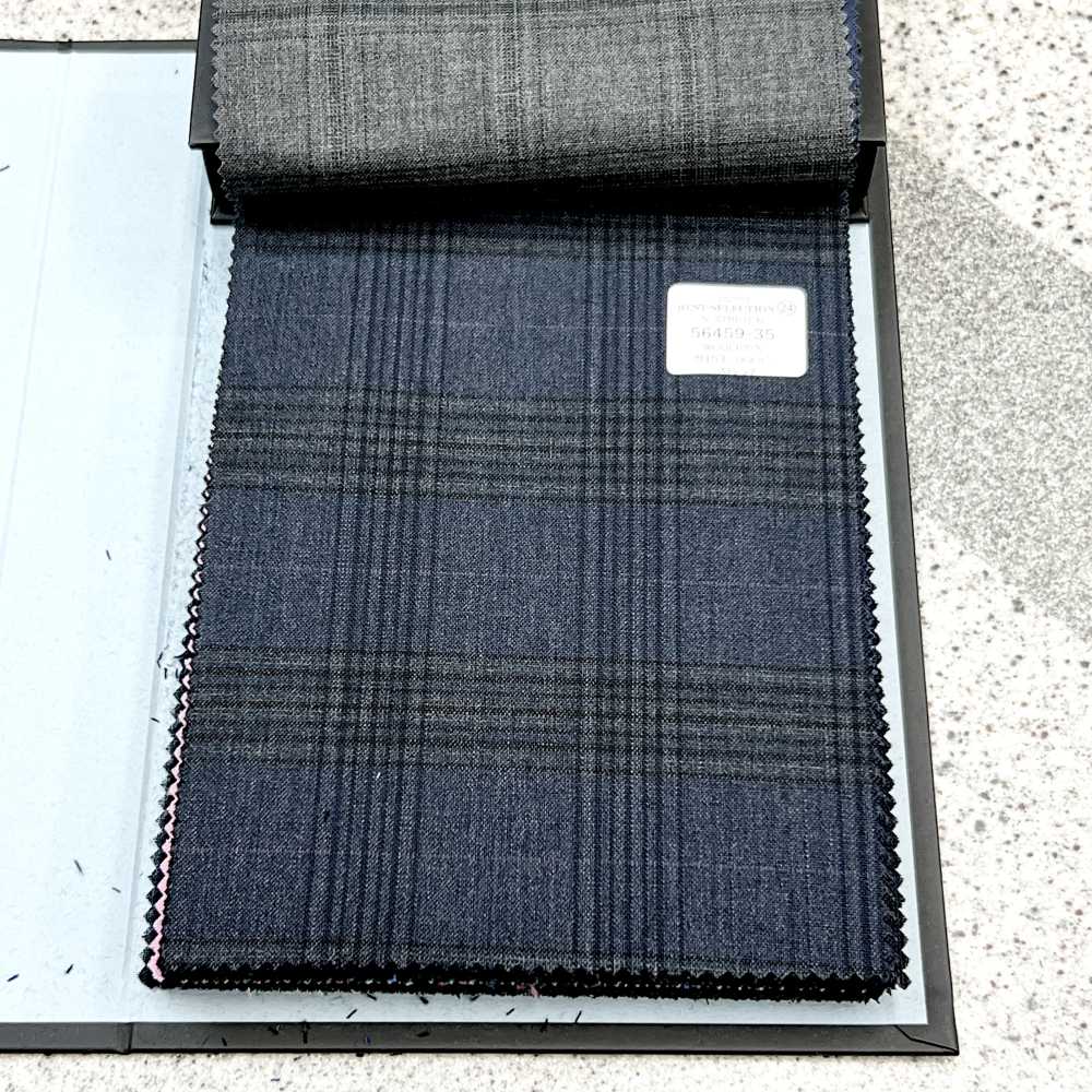 56459-35 25SS BEST SELECTION [N-STRETCH] N-Stretch Check Dunkelgrau[Textil] Kunishima Co., Ltd.