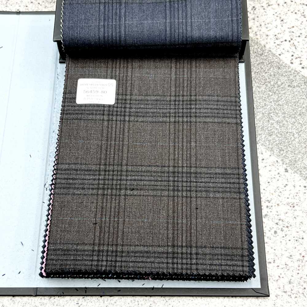 56459-80 25SS BEST SELECTION [N-STRETCH] N-Stretch Braun Kariert[Textil] Kunishima Co., Ltd.