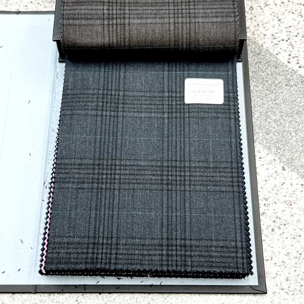 56459-98 25SS BEST SELECTION [N-STRETCH] N-Stretch Check Dunkelgrau[Textil] Kunishima Co., Ltd.