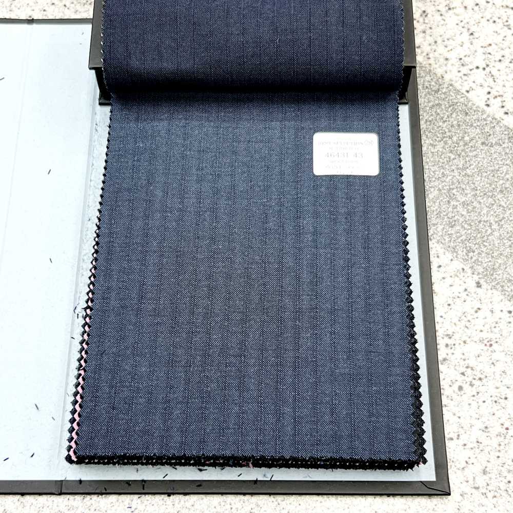 46431-43 25SS BEST SELECTION [N-STRETCH] N-STRETCH Marineblauer Schattenstreifen[Textil] Kunishima Co., Ltd.