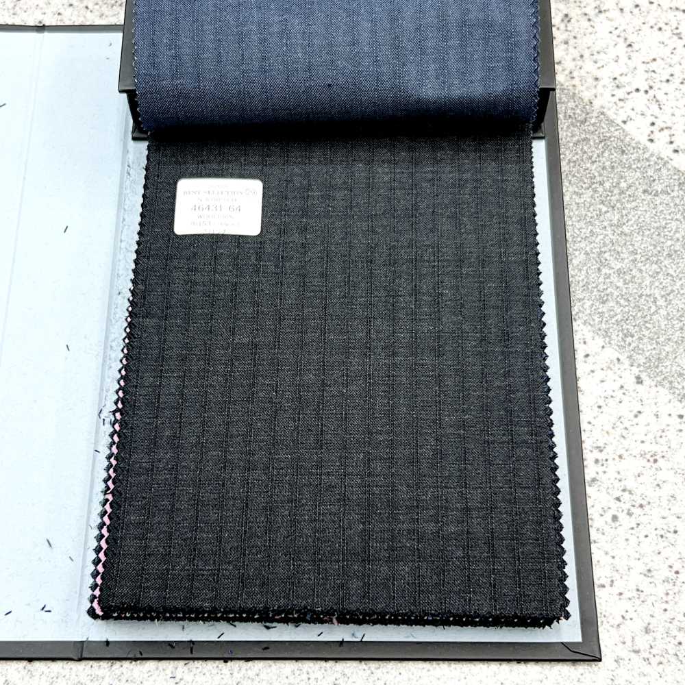 46431-64 25SS BEST SELECTION [N-STRETCH] N-STRETCH Dunkelgrauer Schattenstreifen[Textil] Kunishima Co., Ltd.