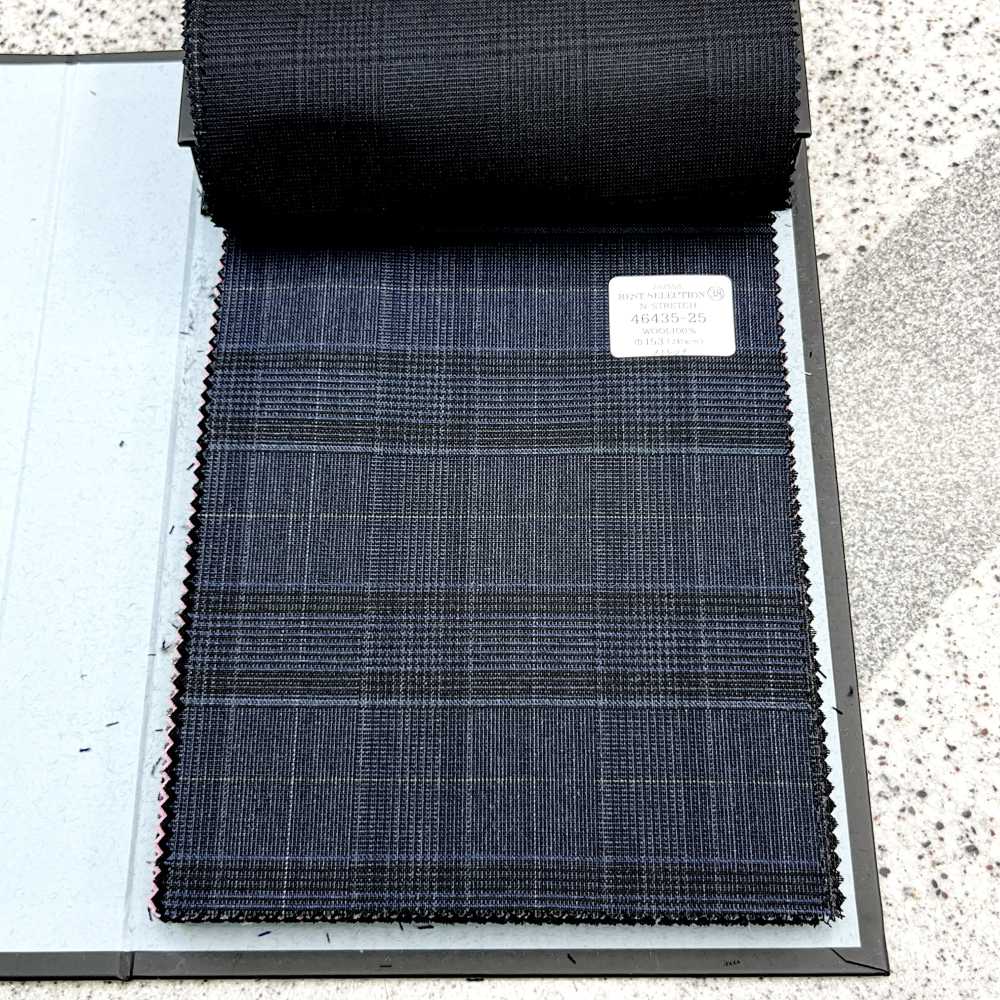 46435-25 25SS BESTE AUSWAHL [N-STRETCH] N-Stretch Dunkelblaues Tartan-Karo[Textil] Kunishima Co., Ltd.