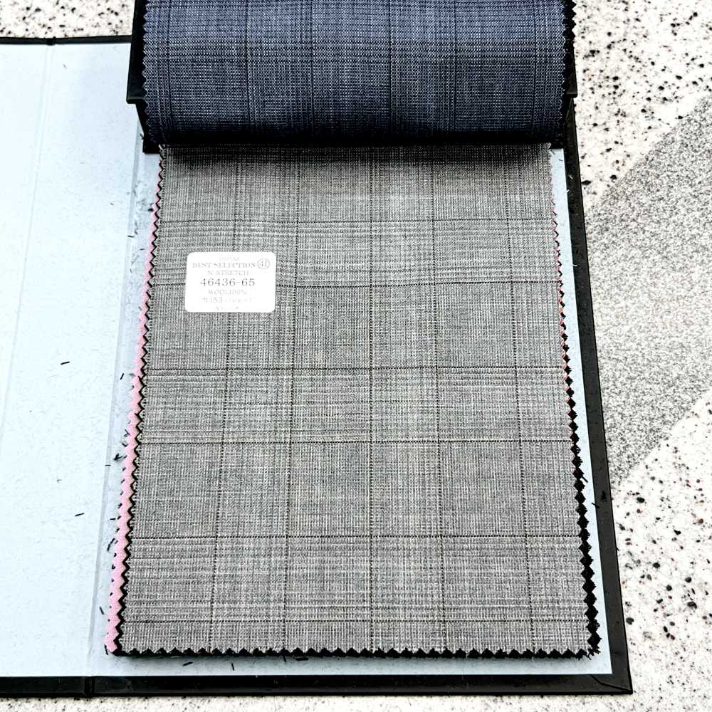 46436-65 25SS BESTE AUSWAHL [N-STRETCH] N-Stretch Grau Glencheck[Textil] Kunishima Co., Ltd.