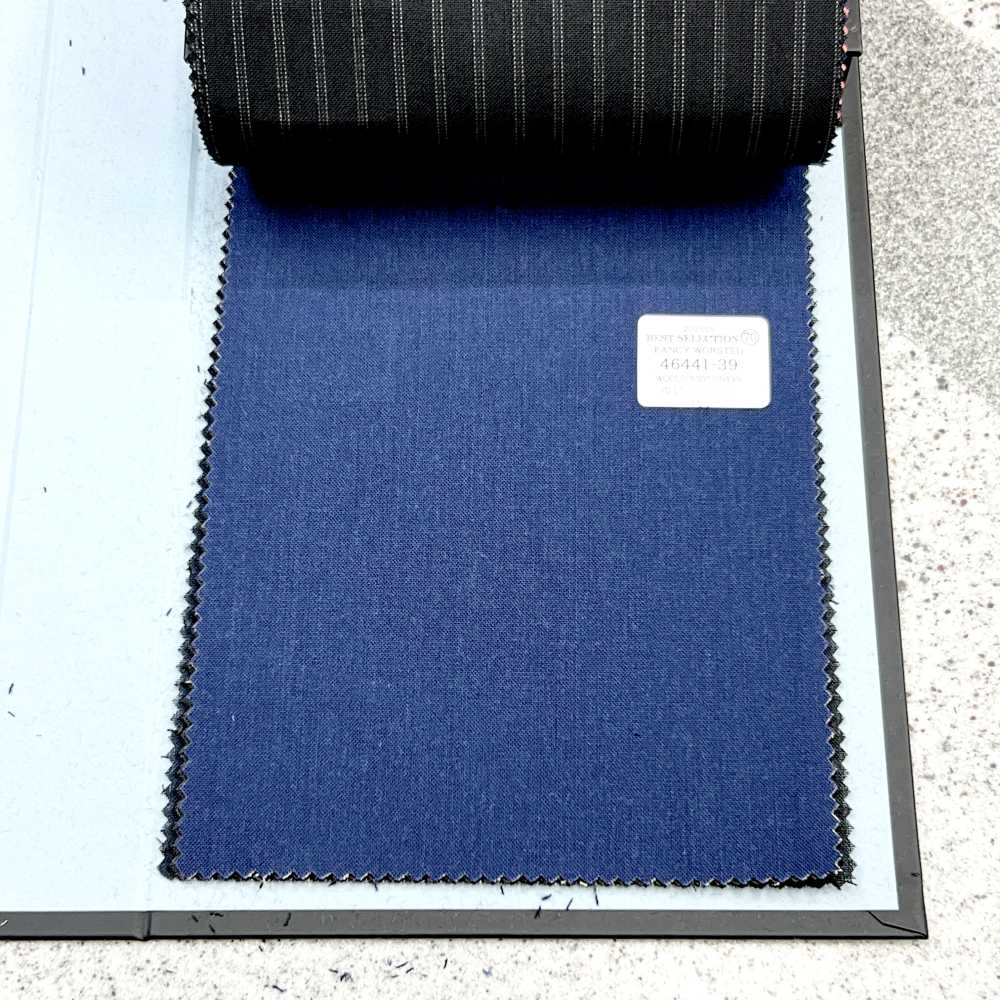 46441-39 25SS BESTE AUSWAHL [FANCY WORSTED] Fancy Worsted Kein Muster Marine[Textil] Kunishima Co., Ltd.