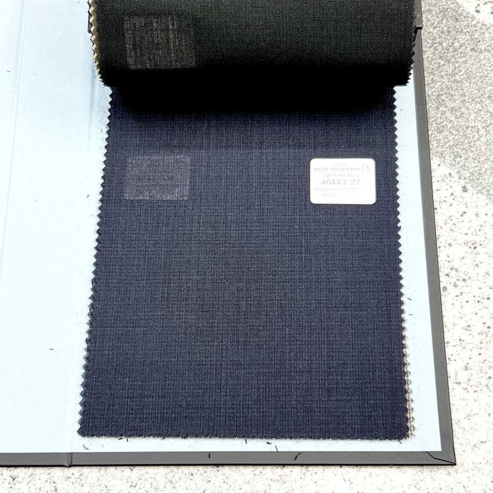 46443-27 25SS BEST SELECTION [Lightness Wool] Lightness Wool Dunkelblau Ohne Muster[Textil] Kunishima Co., Ltd.