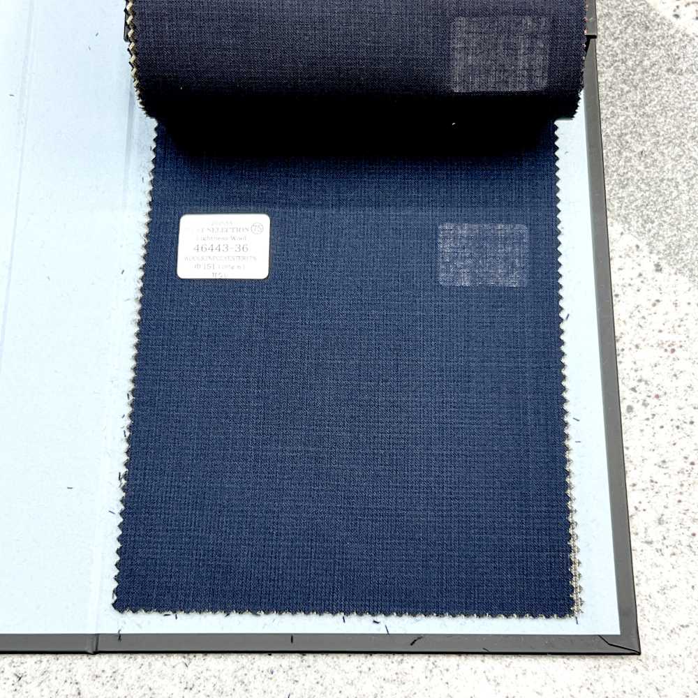 46443-36 25SS BEST SELECTION [Lightness Wool] Lightness Wool Navy Kein Muster[Textil] Kunishima Co., Ltd.