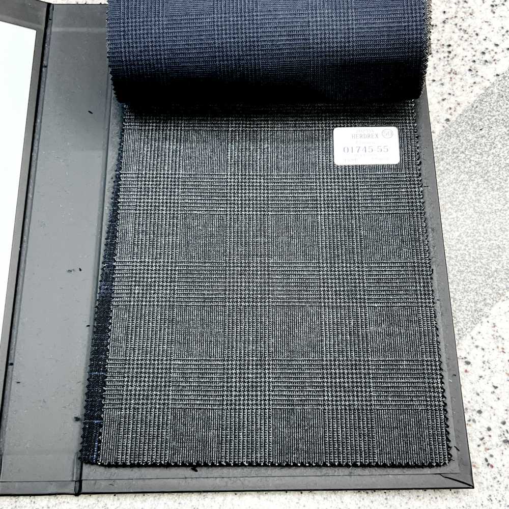 01745-55 25SSHERDREX [Classico] Classico Wolle Grau Glencheck[Textil] Kunishima Co., Ltd.