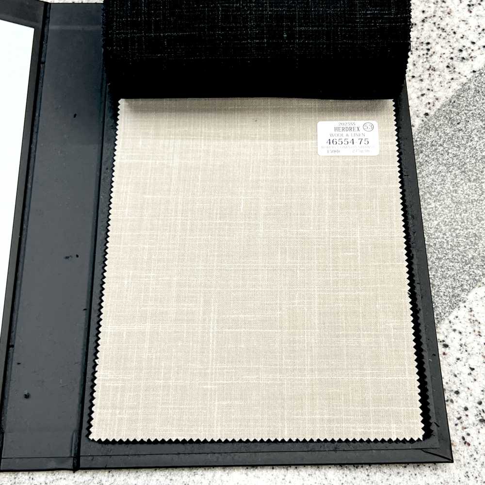 46554-75 25SSHERDREX [WOOL&LINEN] Wolle Und Leinen Gewebt Beige[Textil] Kunishima Co., Ltd.