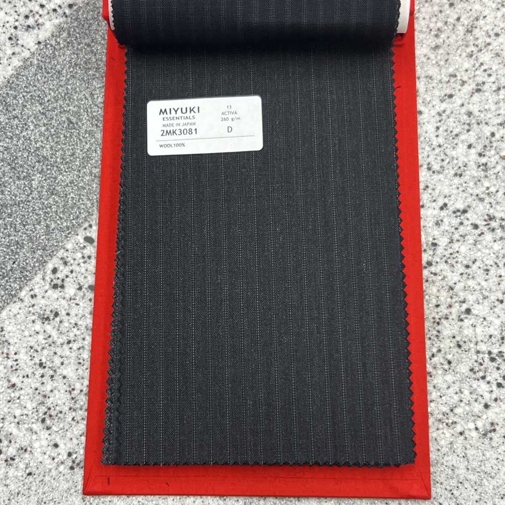 2MK3081 25SS MIYUKI Textile ACTIVA Anthrazit Himmelgrau Streifen Miyuki-Keori (Miyuki)