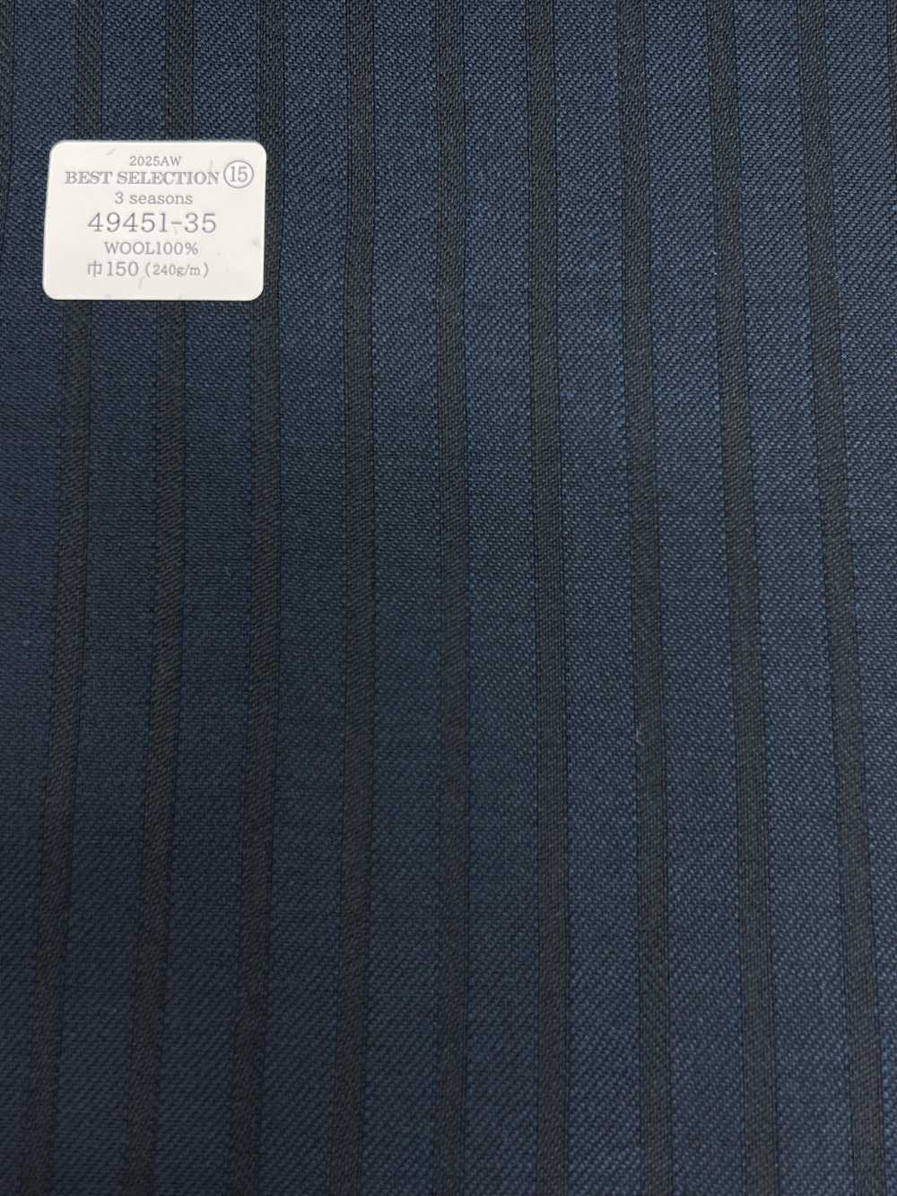 49451-35 25AW BESTE AUSWAHL [3 Jahreszeiten] Blauer Schattenstreifen[Textil] Kunishima Co., Ltd.