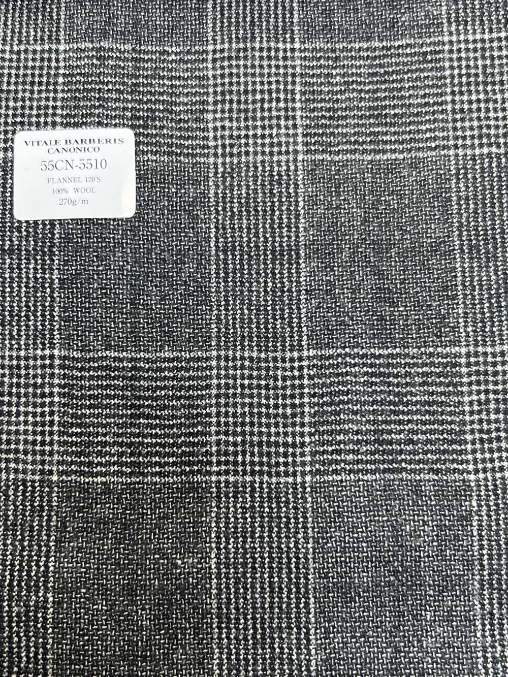 55CN5510 CANONICO FLANNEL 120'S Grau Glencheck[Textil] CANONICO
