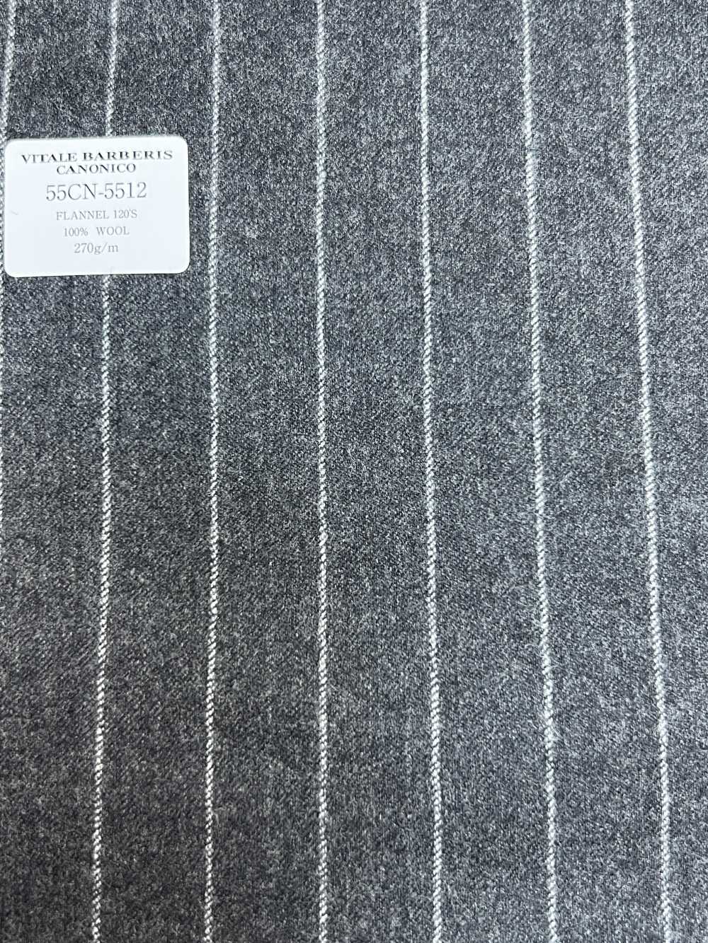 55CN5512 CANONICO FLANNEL 120'S Grau Gestreift[Textil] CANONICO