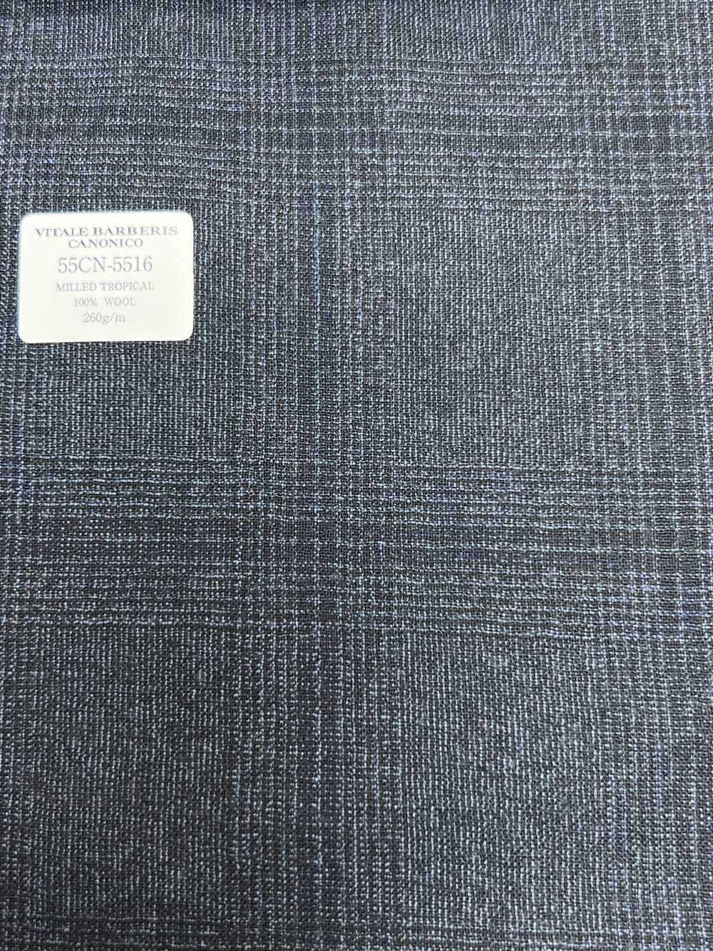 55CN5516 CANONICO MILLED TROPICAL Marineblauer Glencheck[Textil] CANONICO