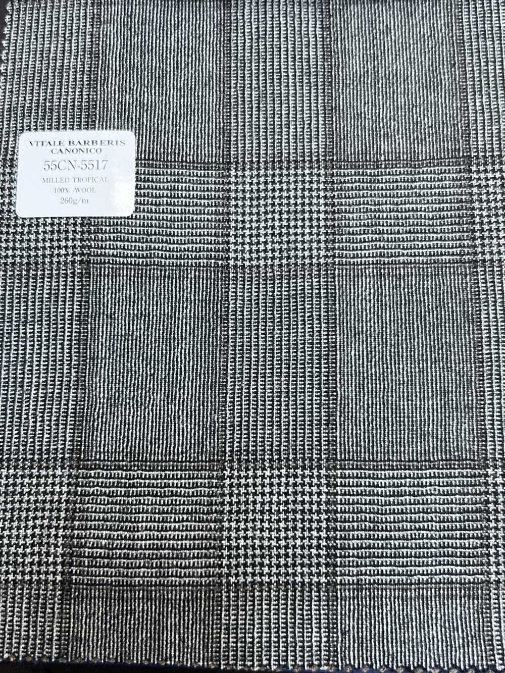 55CN5517 CANONICO MILLED TROPICAL Graues Glencheck[Textil] CANONICO