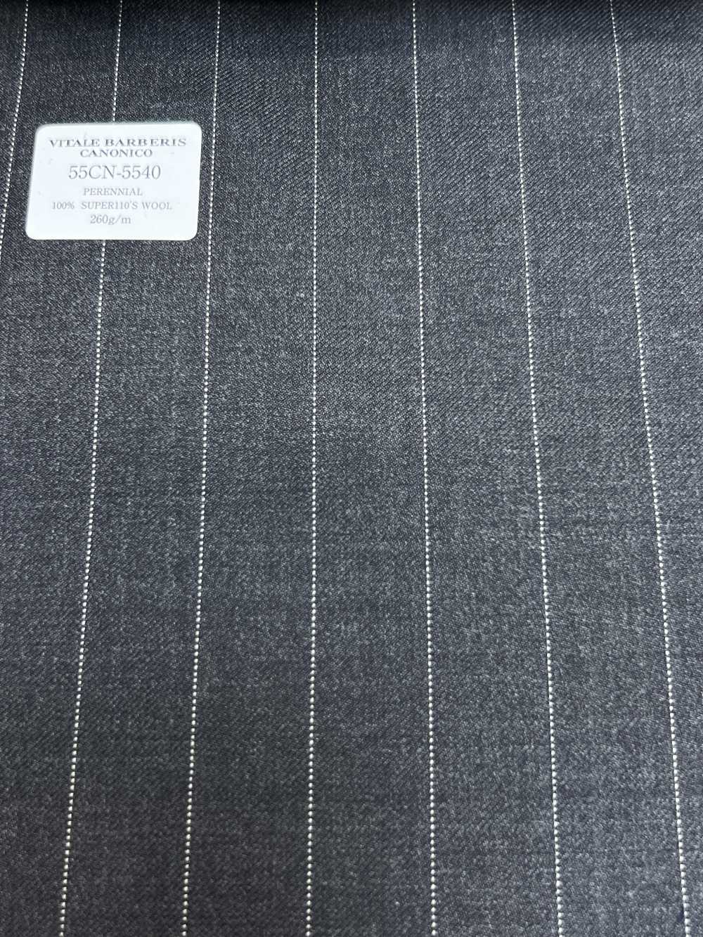 55CN5540 CANONICO PERENNIAL SUPER110'S Charcoal Heaven Gray Stripe[Textil] CANONICO