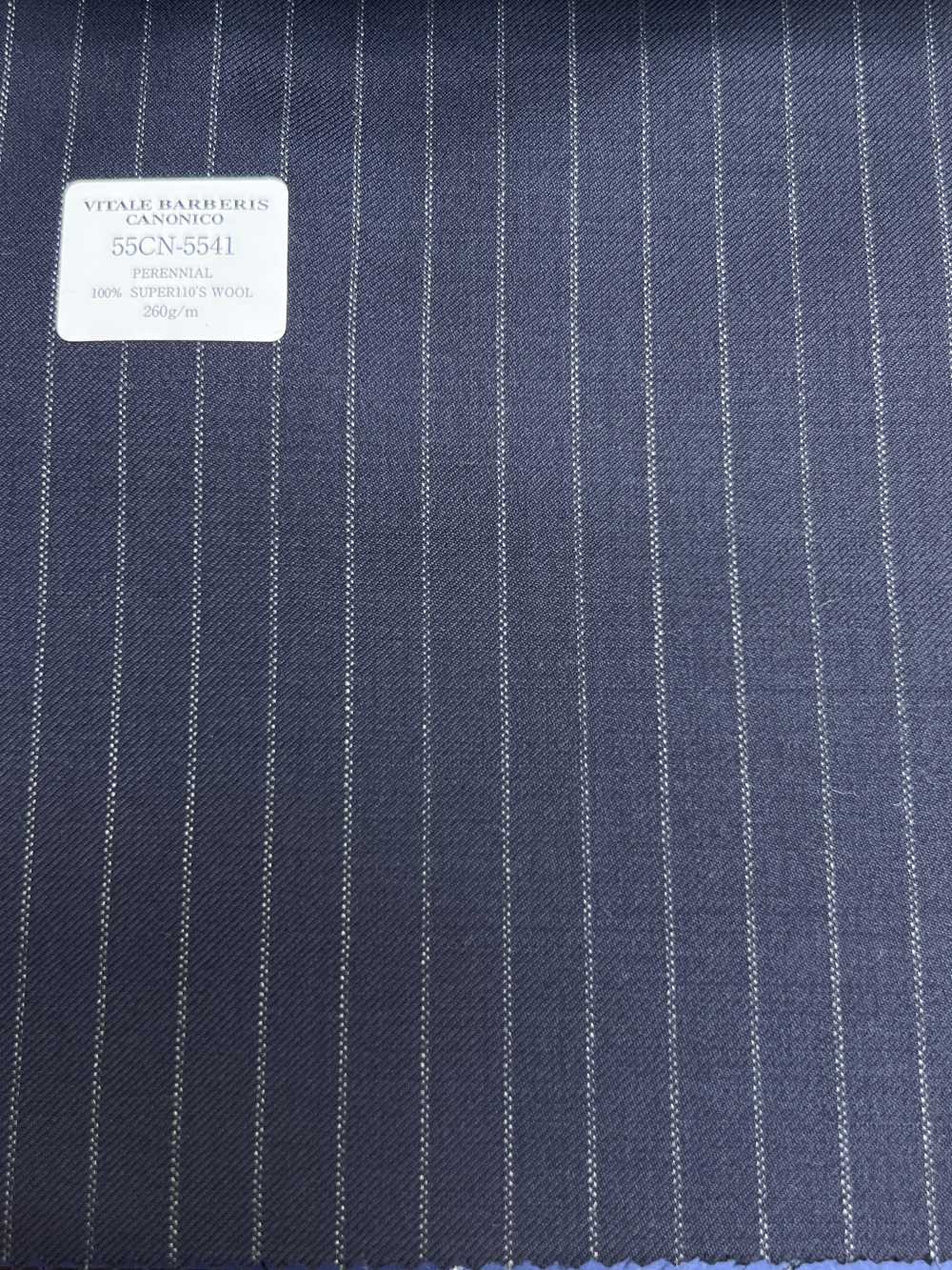 55CN5541 CANONICO PERENNIAL SUPER110'S Marineblau Gestreift[Textil] CANONICO
