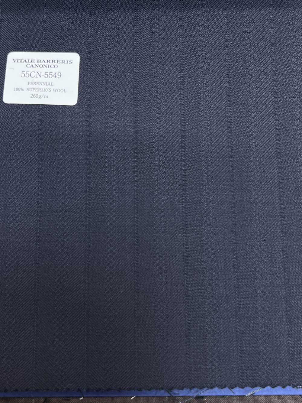 55CN5549 CANONICO PERENNIAL SUPER110'S Marineblauer Gewebter Streifen[Textil] CANONICO