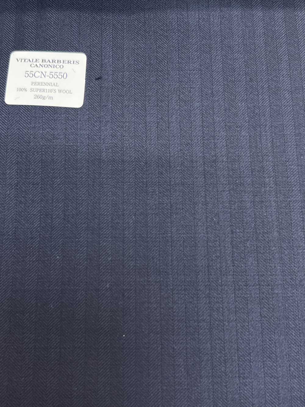 55CN5550 CANONICO PERENNIAL SUPER110'S Dark Navy Shadow Stripe[Textil] CANONICO