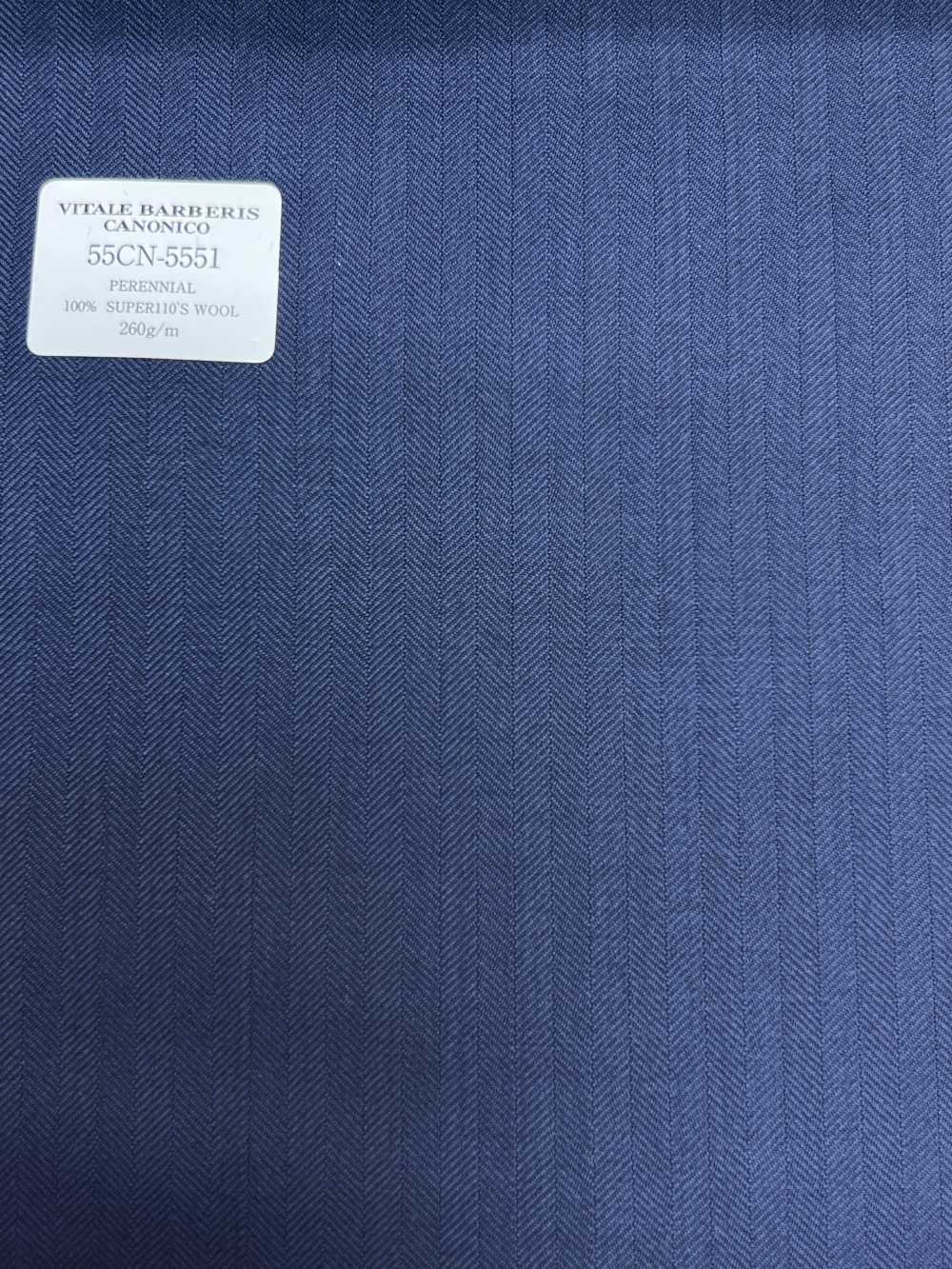 55CN5551 CANONICO PERENNIAL SUPER110'S Navy Shadow Stripe[Textil] CANONICO