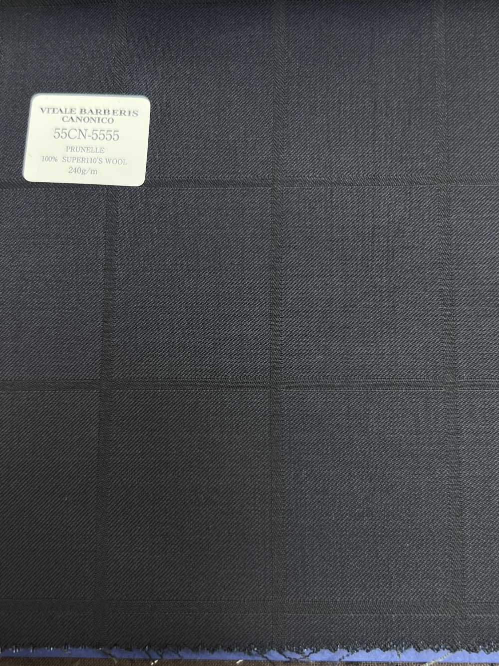 55CN5555 CANONICO PERENNIAL SUPER110'S Navy Shadow Pane[Textil] CANONICO