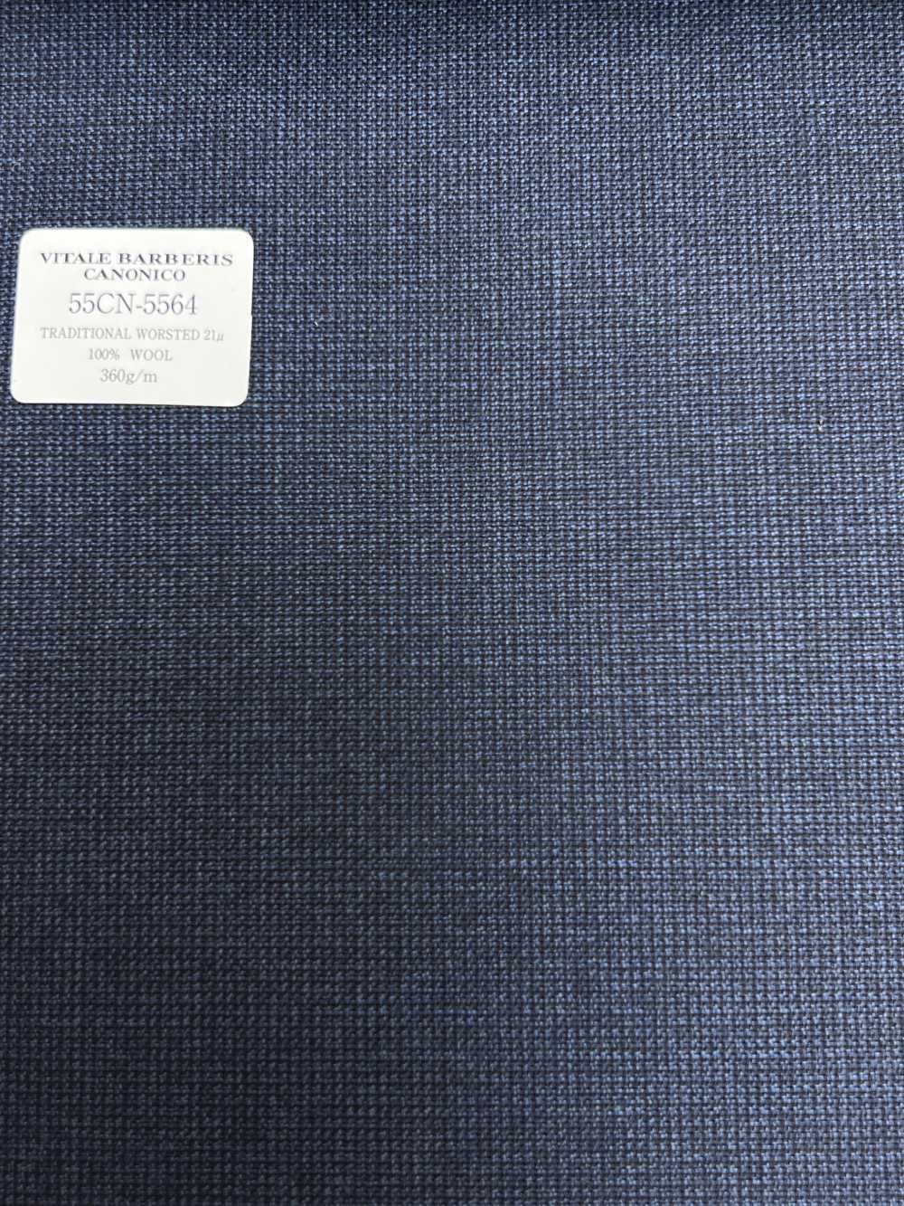 55CN5564 CANONICO TRADITIONAL WORSTED 21μ Navy Micro Check[Textil] CANONICO