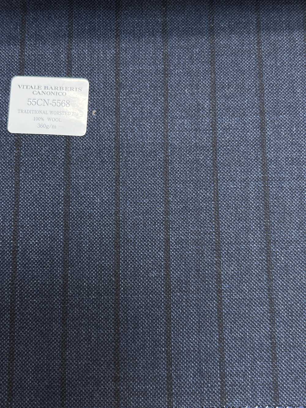 55CN5568 CANONICO TRADITIONELLES KAMMGARN 21μ Marineblau Gestreift[Textil] CANONICO