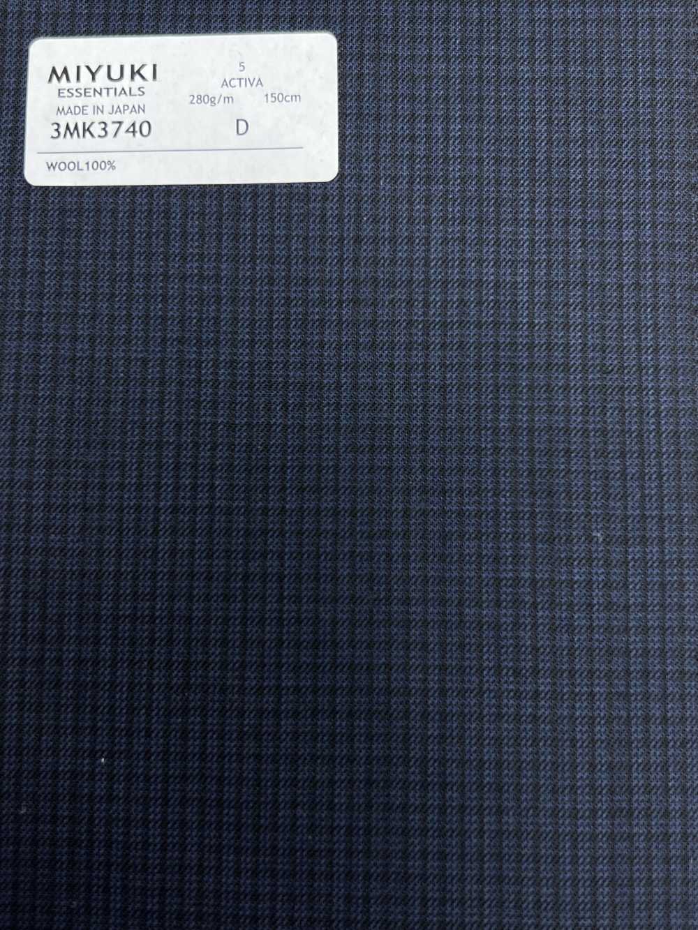 3MK3740 25AW ACTIVA Karo Marineblau[Textil] Miyuki Wollmühlen