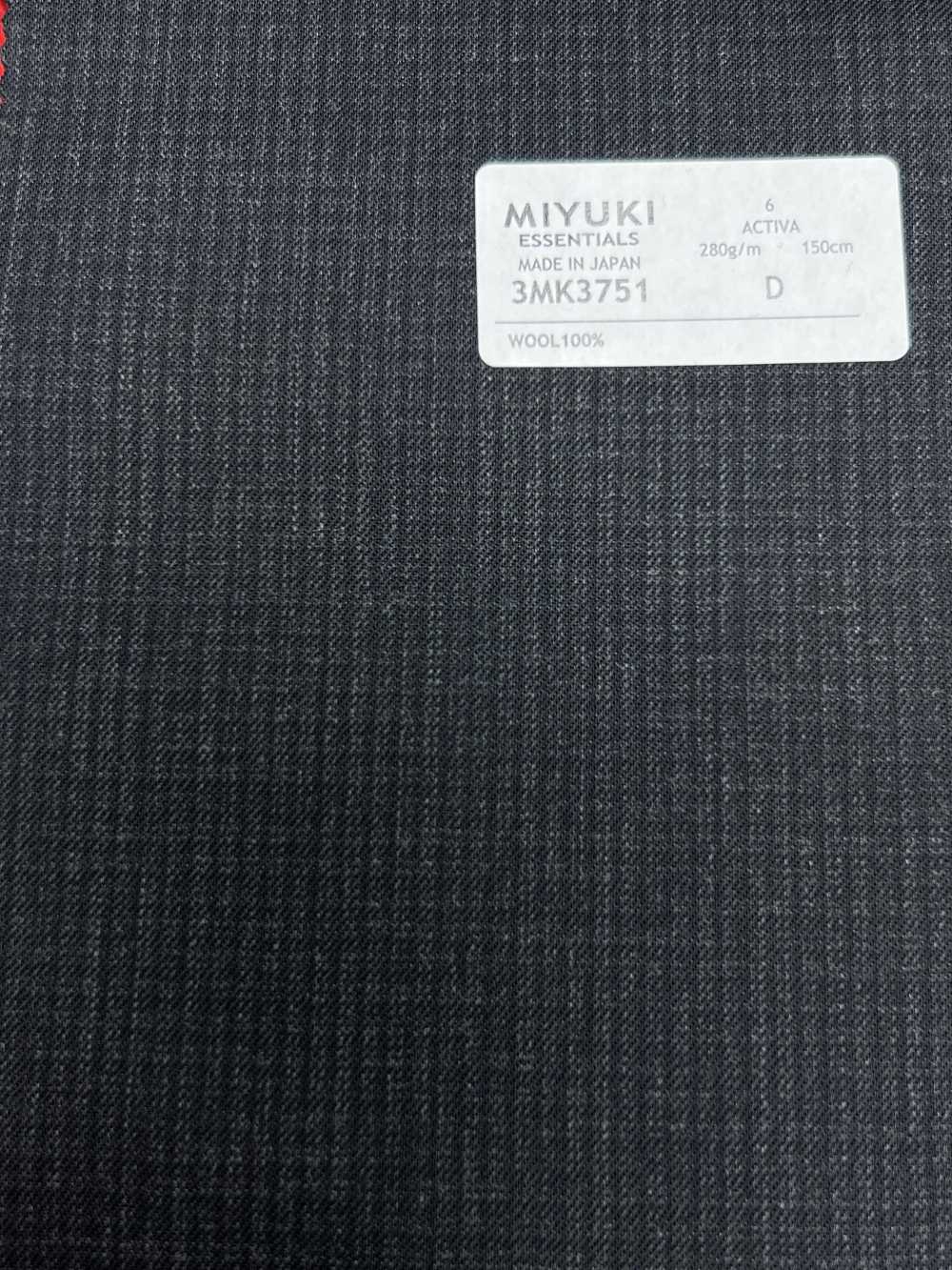 3MK3751 25AW ACTIVA Check Anthrazit Himmelgrau[Textil] Miyuki Wollmühlen