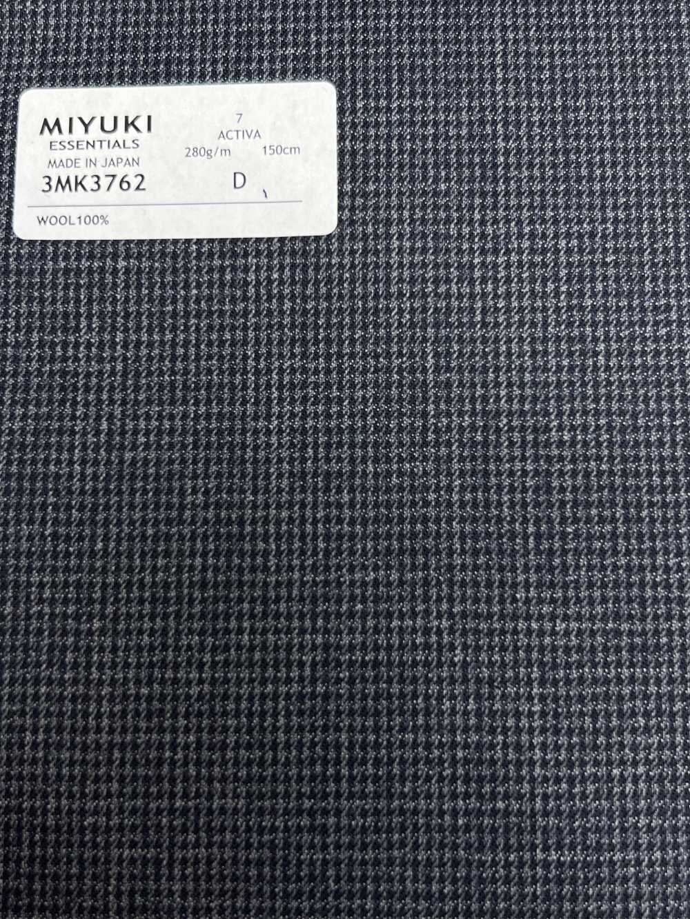 3MK3762 25AW ACTIVA Check Blaugrau[Textil] Miyuki Wollmühlen