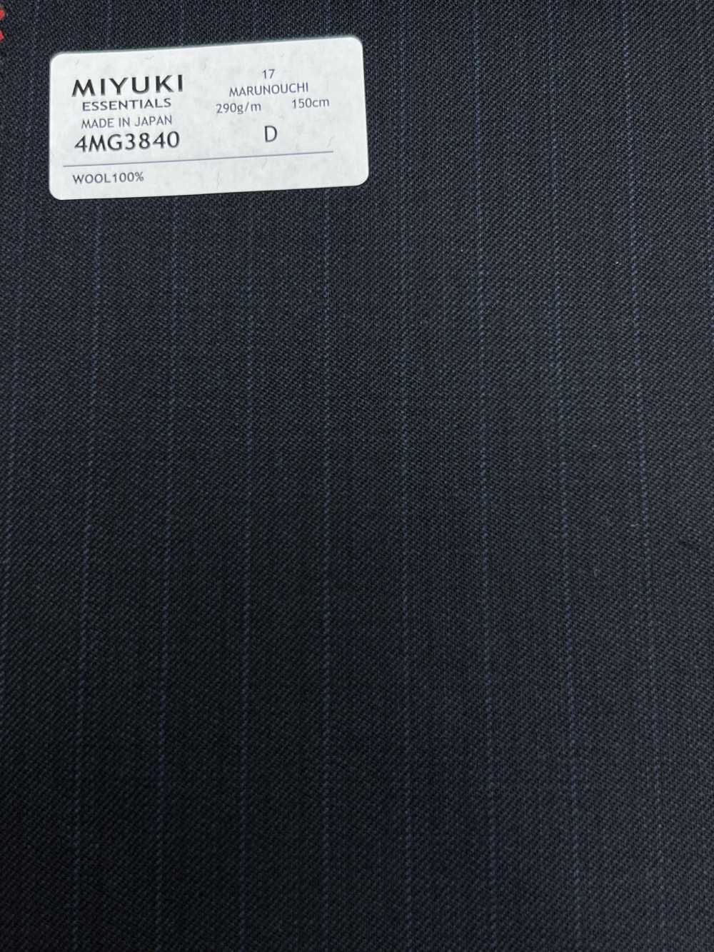 4MG3840 25AW MARUNOUCHI Alternate Stripe Dark Navy[Textil] Miyuki Wollmühlen