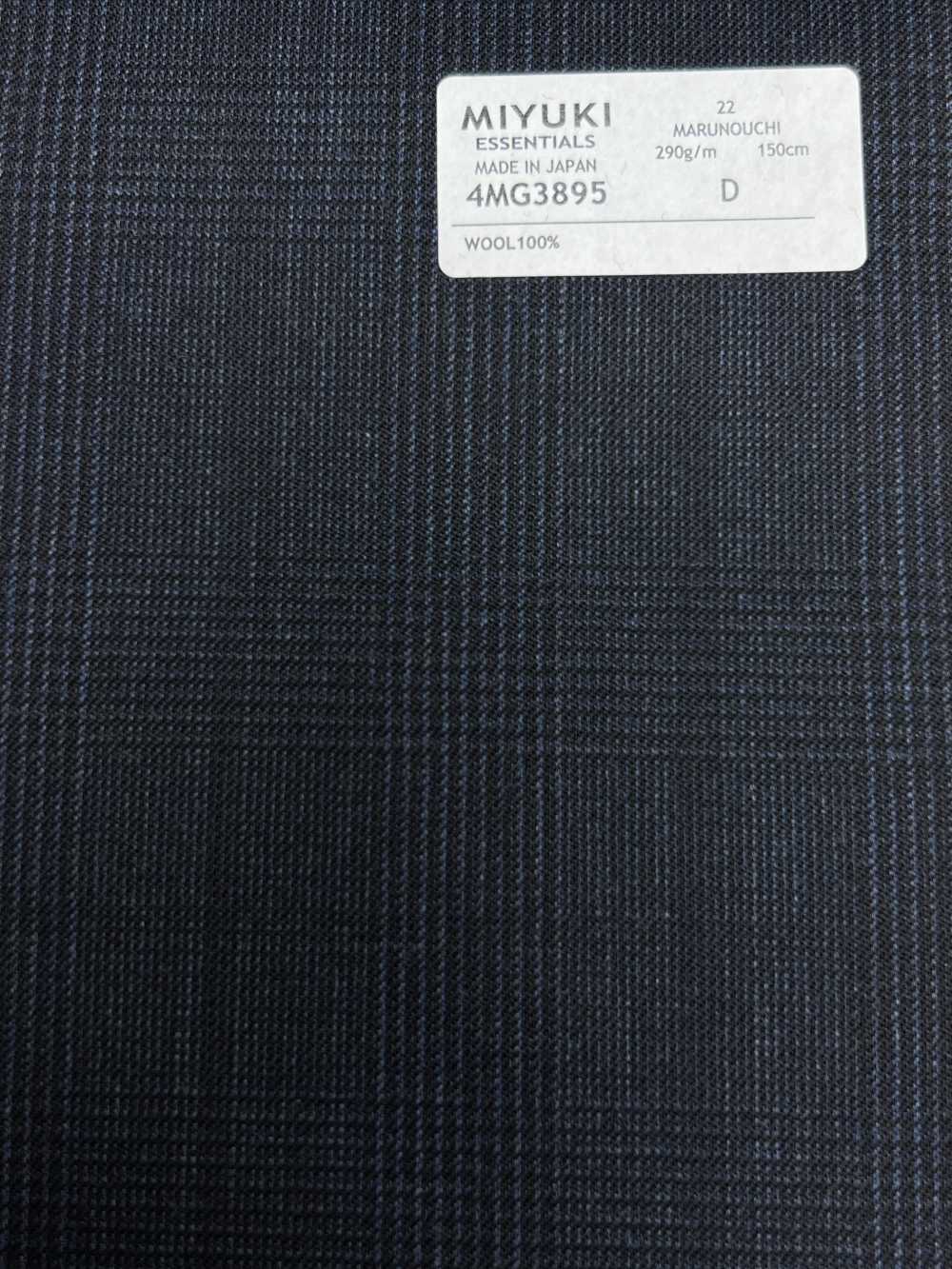 4MG3895 25AW MARUNOUCHI Glencheck Navy[Textil] Miyuki Wollmühlen