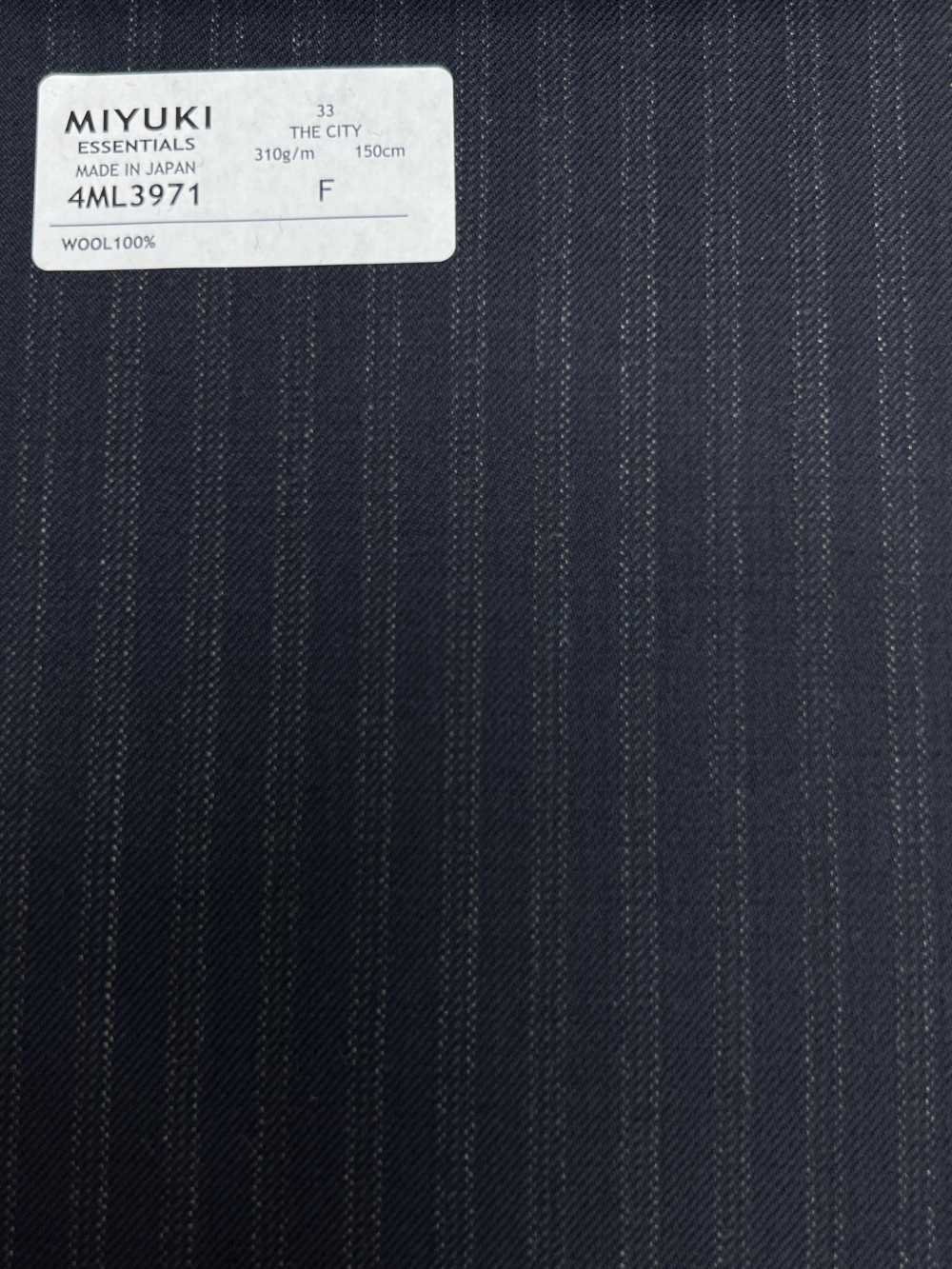 4ML3971 25AW THE CITY Alternate Stripe Navy[Textil] Miyuki Wollmühlen
