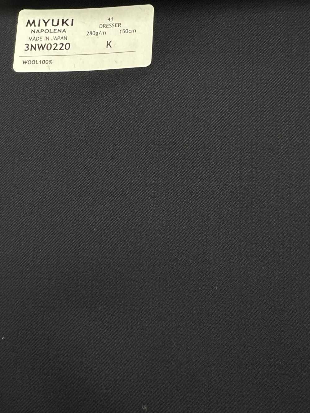 3NW0220 25AW NAPOLENA KOMMODE Twill Navy[Textil] Miyuki Wollmühlen