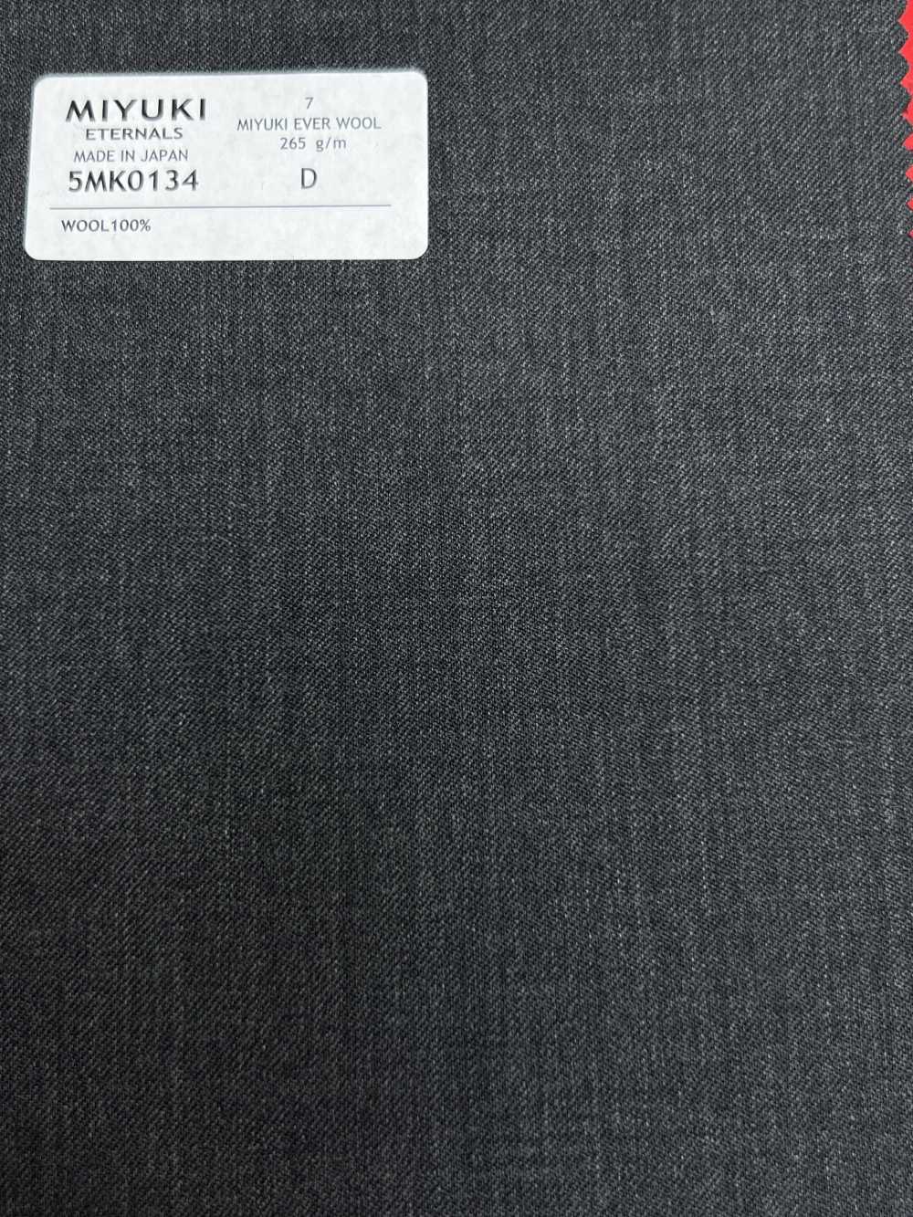 5MK0134 MIYUKI EVER WOOL (Miyuki Everwool) Kein Muster Grau[Textil] Miyuki Wollmühlen