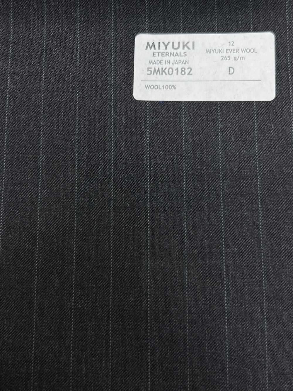 5MK0182 MIYUKI EVER WOOL Gestreift Anthrazit Himmelgrau[Textil] Miyuki Wollmühlen