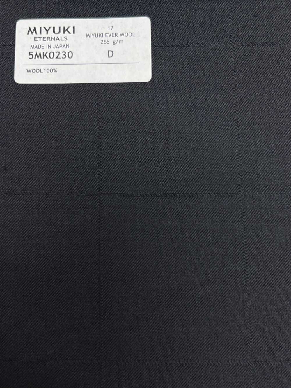 5MK0230 MIYUKI EVER WOOL Shadow Windowpane Dark Navy[Textil] Miyuki Wollmühlen