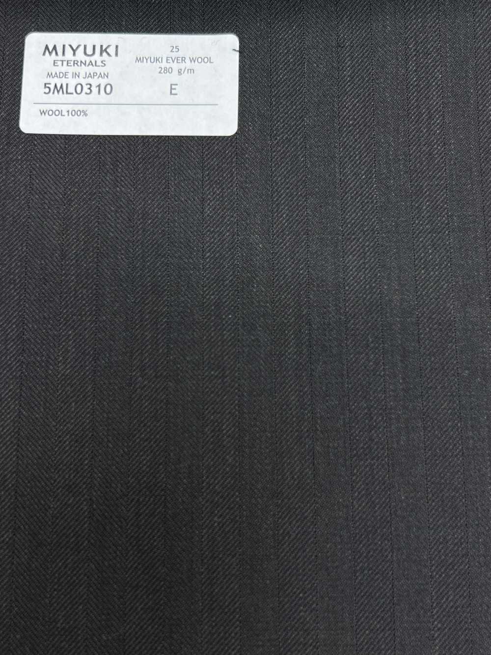 5ML0310 MIYUKI EVER WOOL Fischgrät Dunkelbraun[Textil] Miyuki Wollmühlen