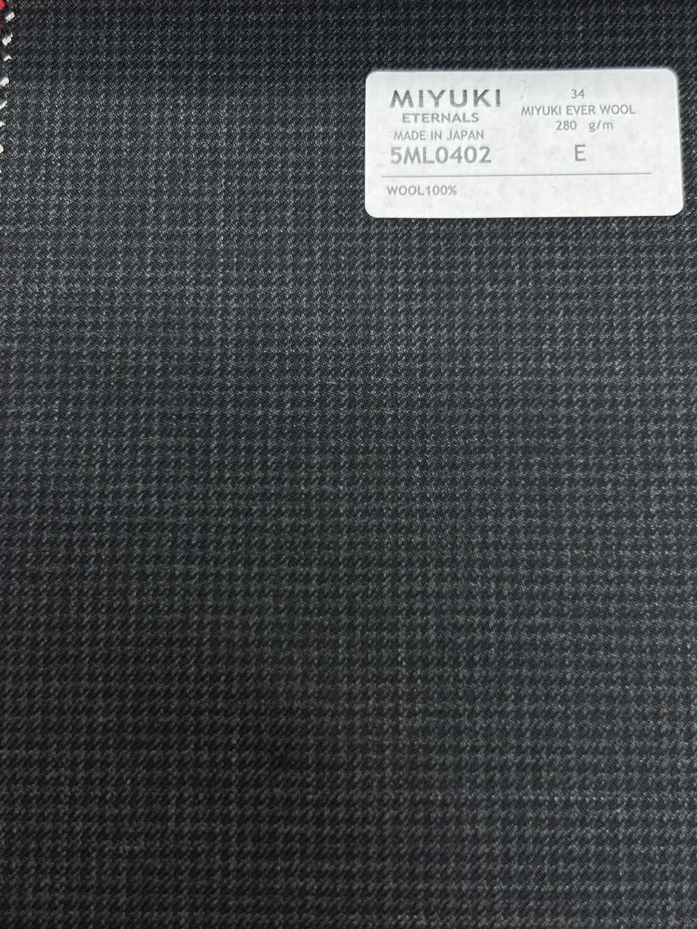 5ML0402 MIYUKI EVER WOOL (Miyuki Everwool) Hahnentritt-Holzkohle Himmelgrau[Textil] Miyuki Wollmühlen