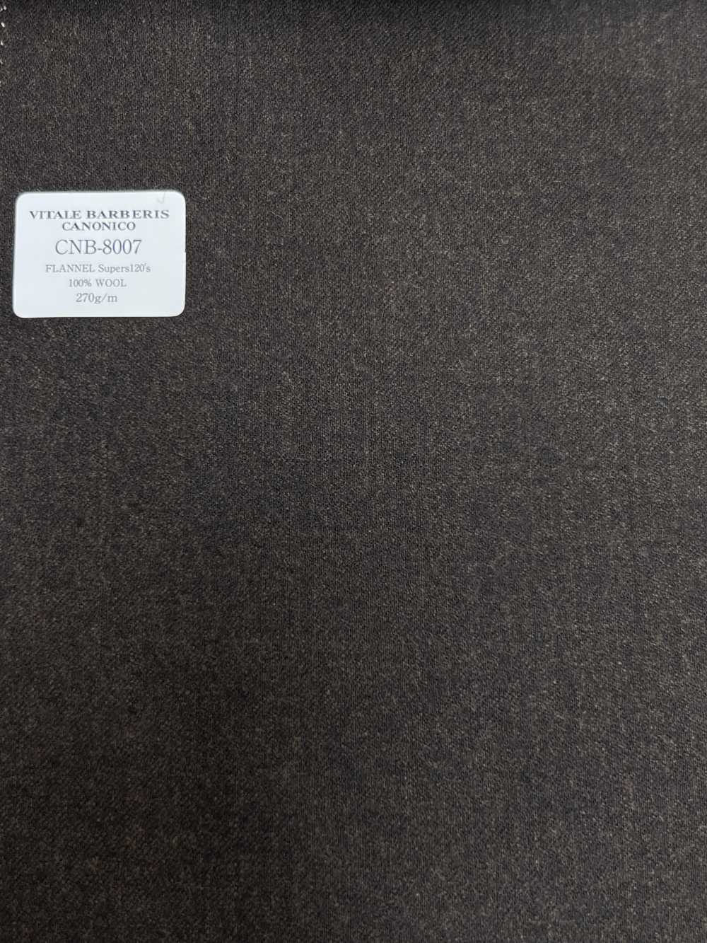 CNB8007 CANONICO Standard Flanell Super 120's Braun Ohne Muster[Textil] CANONICO
