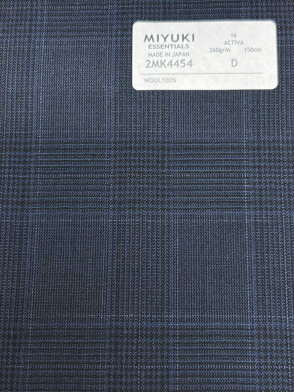 2MK4454 26SS Miyuki Textile MIYUKI ESSENTIALS ACTIVA Navy Check Miyuki Wollmühlen