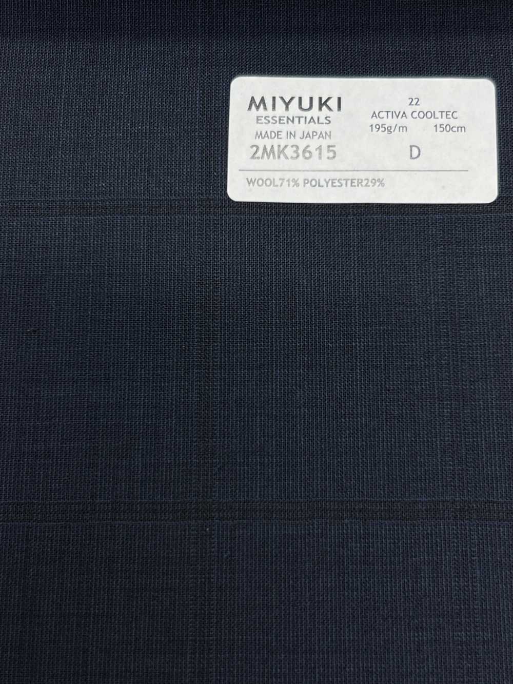 2MK3615 26SS Miyuki Textile MIYUKI ESSENTIALS ACTIVA COOLTEC Marineblau Kariert Miyuki Wollmühlen