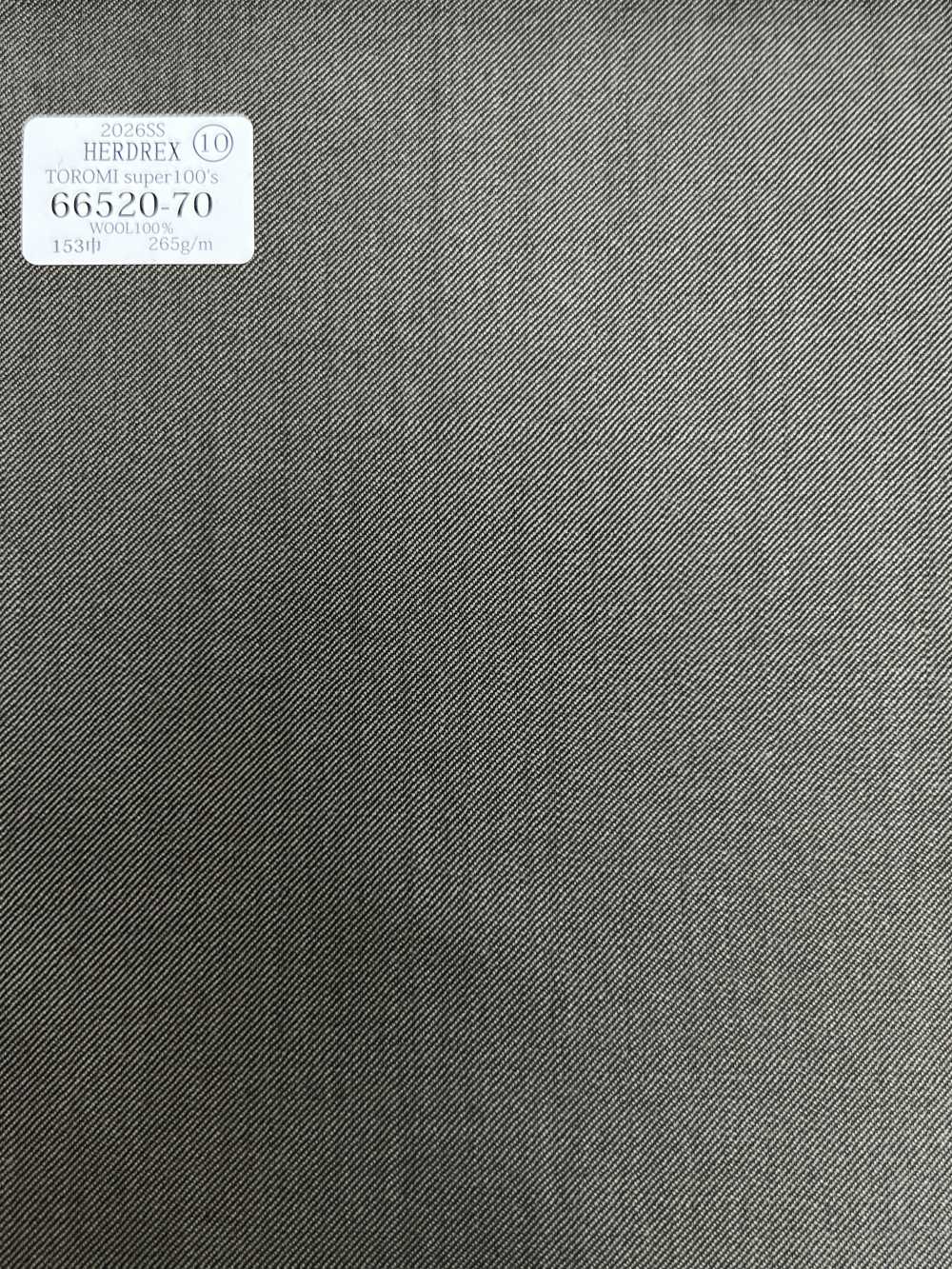 66520-70 26SS HERDREX [TOROMI Super100] Toromi Super 100[Textil] Kunishima Co., Ltd.