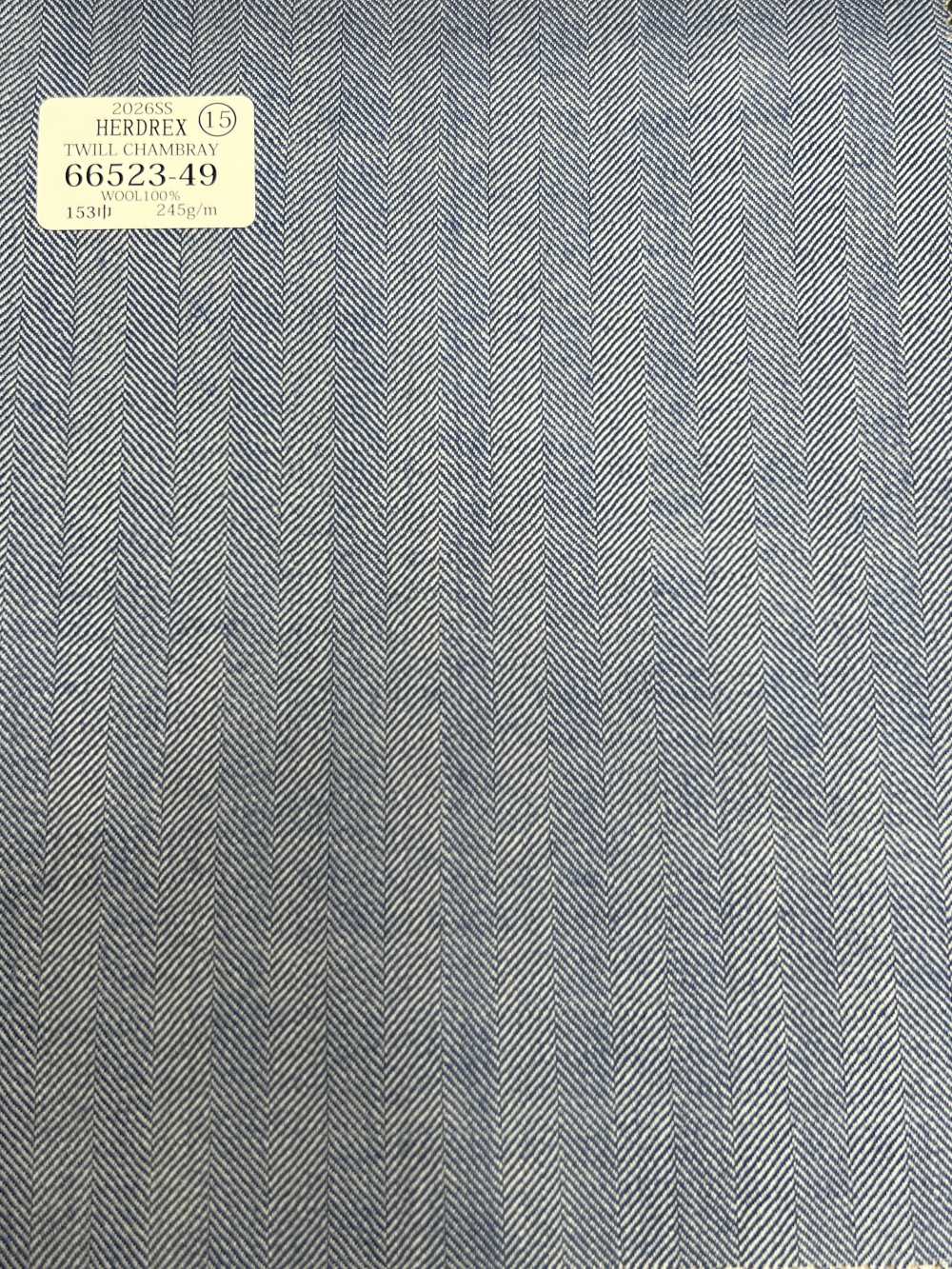 66523-49 26SS HERDREX 【TWILL CHAMBRAY】 Twill Chambray[Textil] Kunishima Co., Ltd.