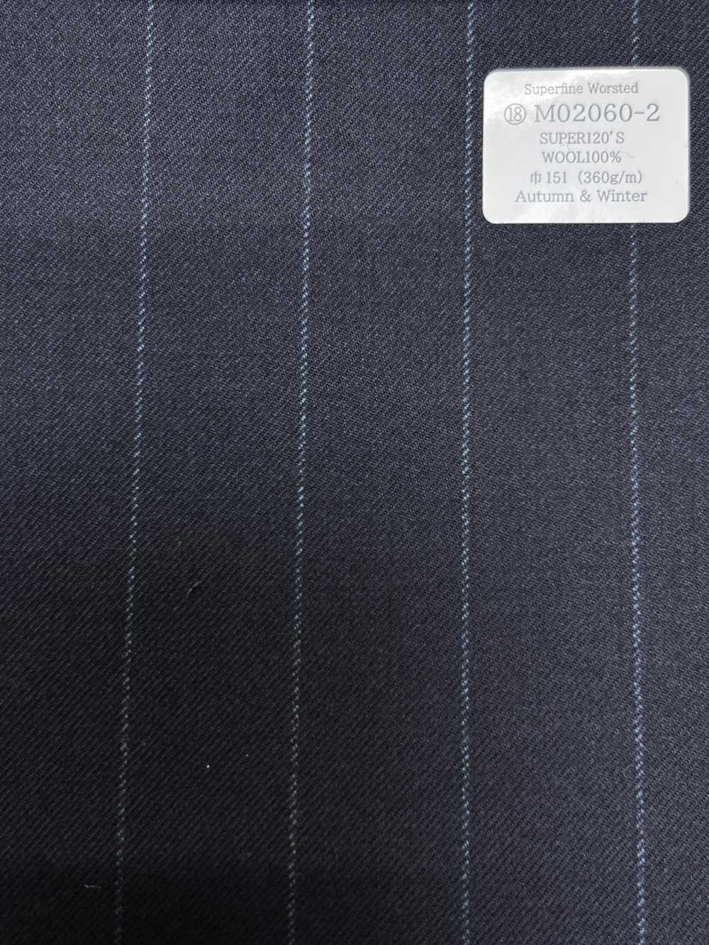 M02060-2 KUNISHIMA1850 Exklusivlinie 【Superfeines Kammgarn】Marineblau Mit Kreidestreifen[Textil] Kunishima Co., Ltd.