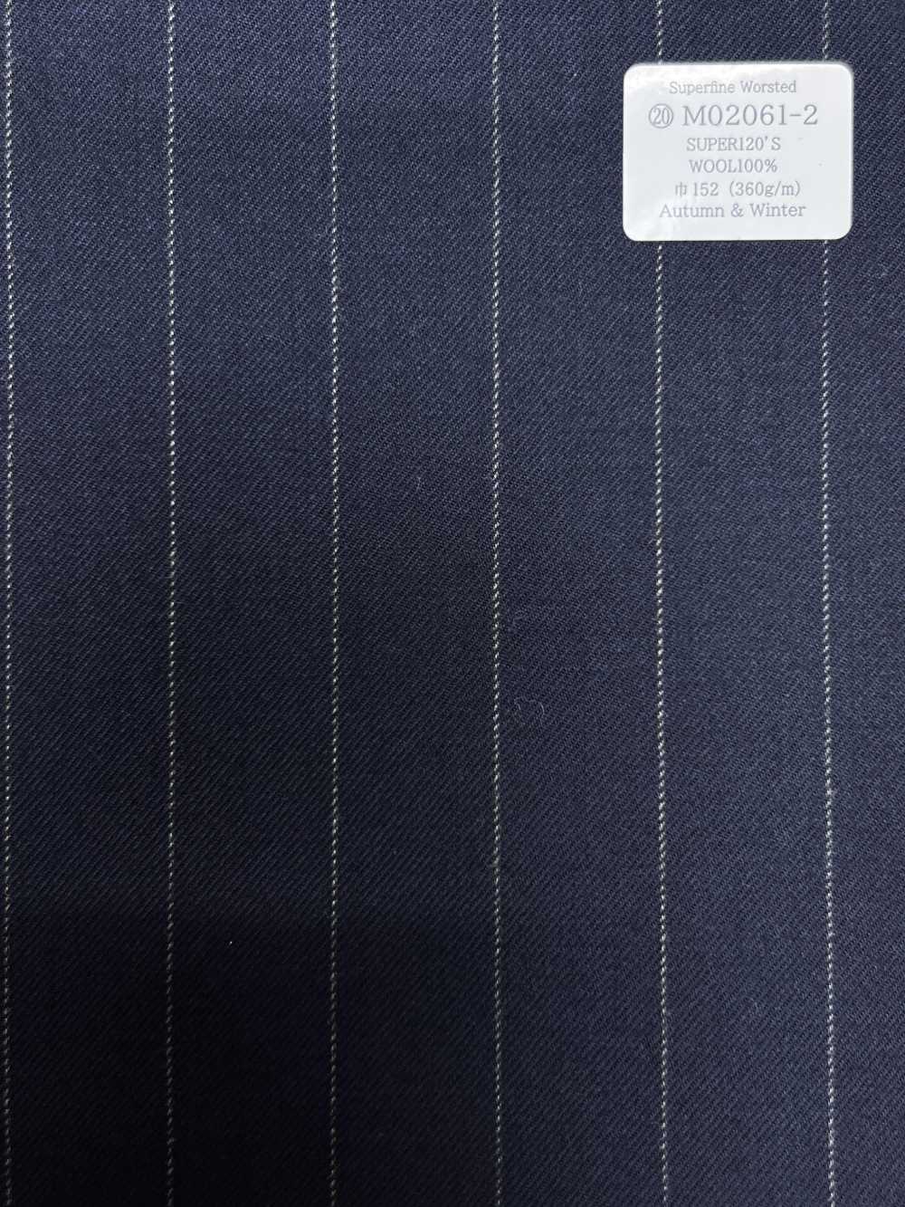 M02061-2 KUNISHIMA1850 Exklusivlinie 【Superfeines Kammgarn】Marineblau Mit Kreidestreifen[Textil] Kunishima Co., Ltd.
