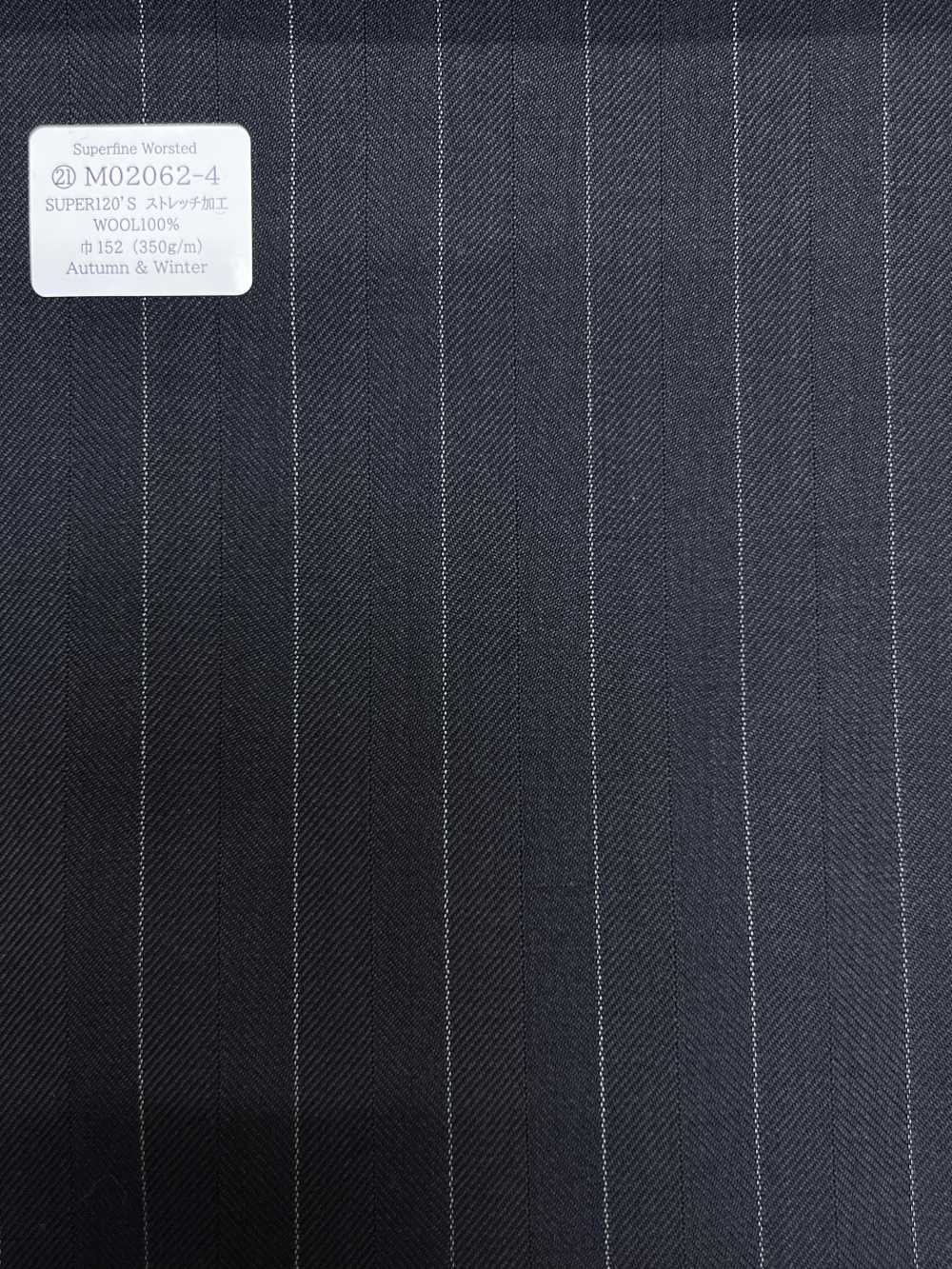 M02062-4 KUNISHIMA1850 Exklusivlinie 【Superfeines Kammgarn】Marineblaues Fischgrätmuster[Textil] Kunishima Co., Ltd.