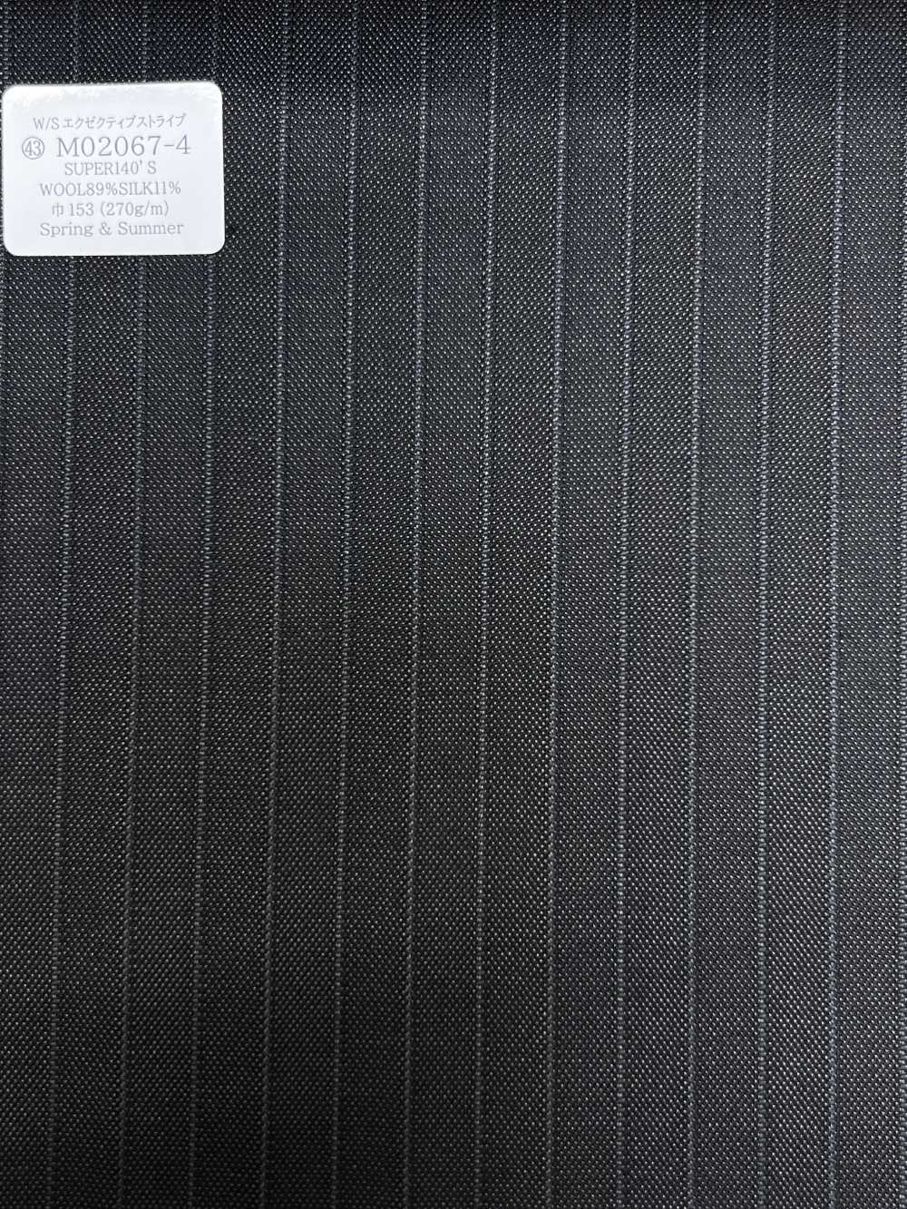 M02067-4 KUNISHIMA1850 Exklusivlinie 【W/S Executive Stripe】 Dunkelgrau-Himmelstreifen[Textil] Kunishima Co., Ltd.
