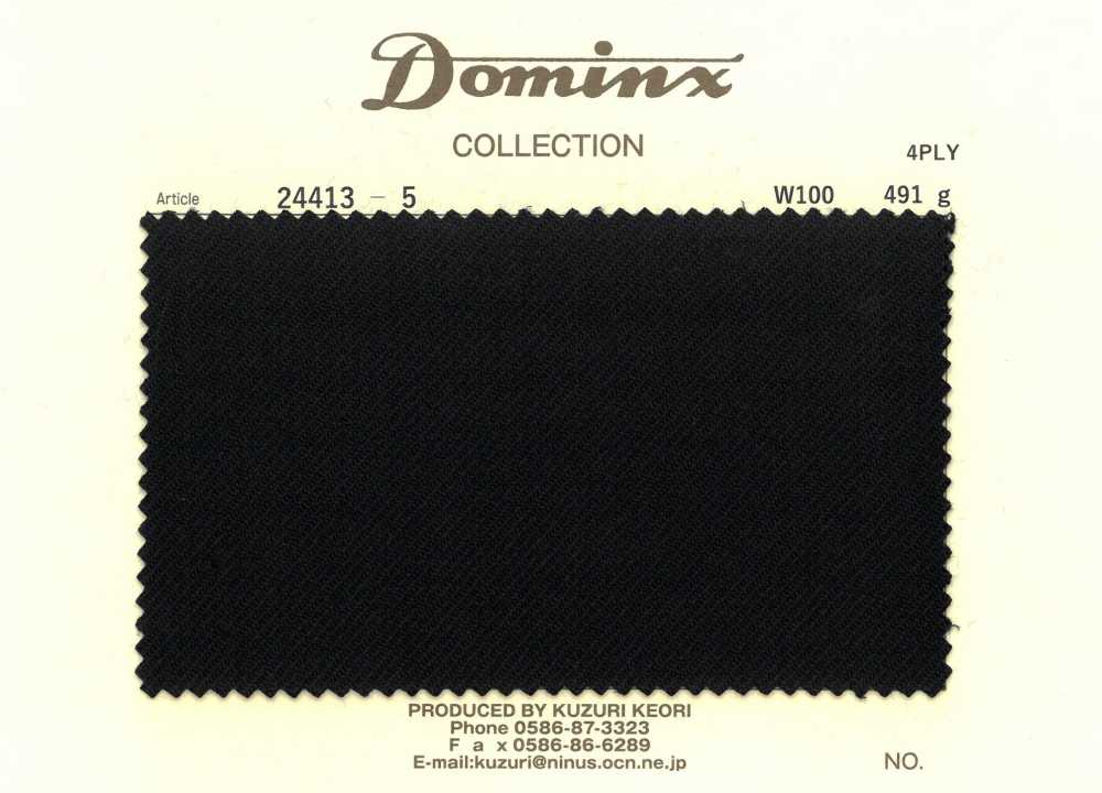 24413-5 Begrenzter Bestand 4-fädig 100% Wolle DOMINX (Dominx)[Textil] Kuzuri-Wollstoff (DOMINX)