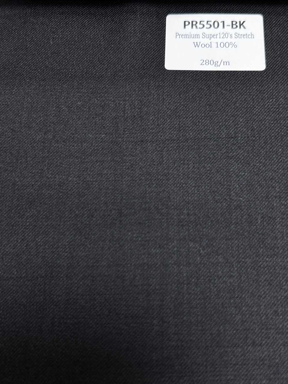 PR5501-BK Standard Japanisch Premium Super 120's Stretch Ohne Muster Schwarz[Textil]